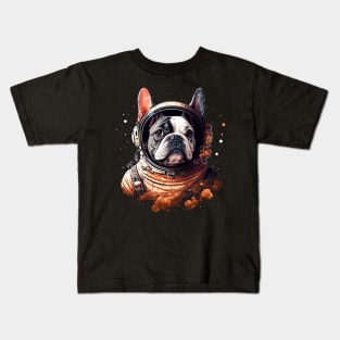 French Bulldog Astronaut Kids T-Shirt